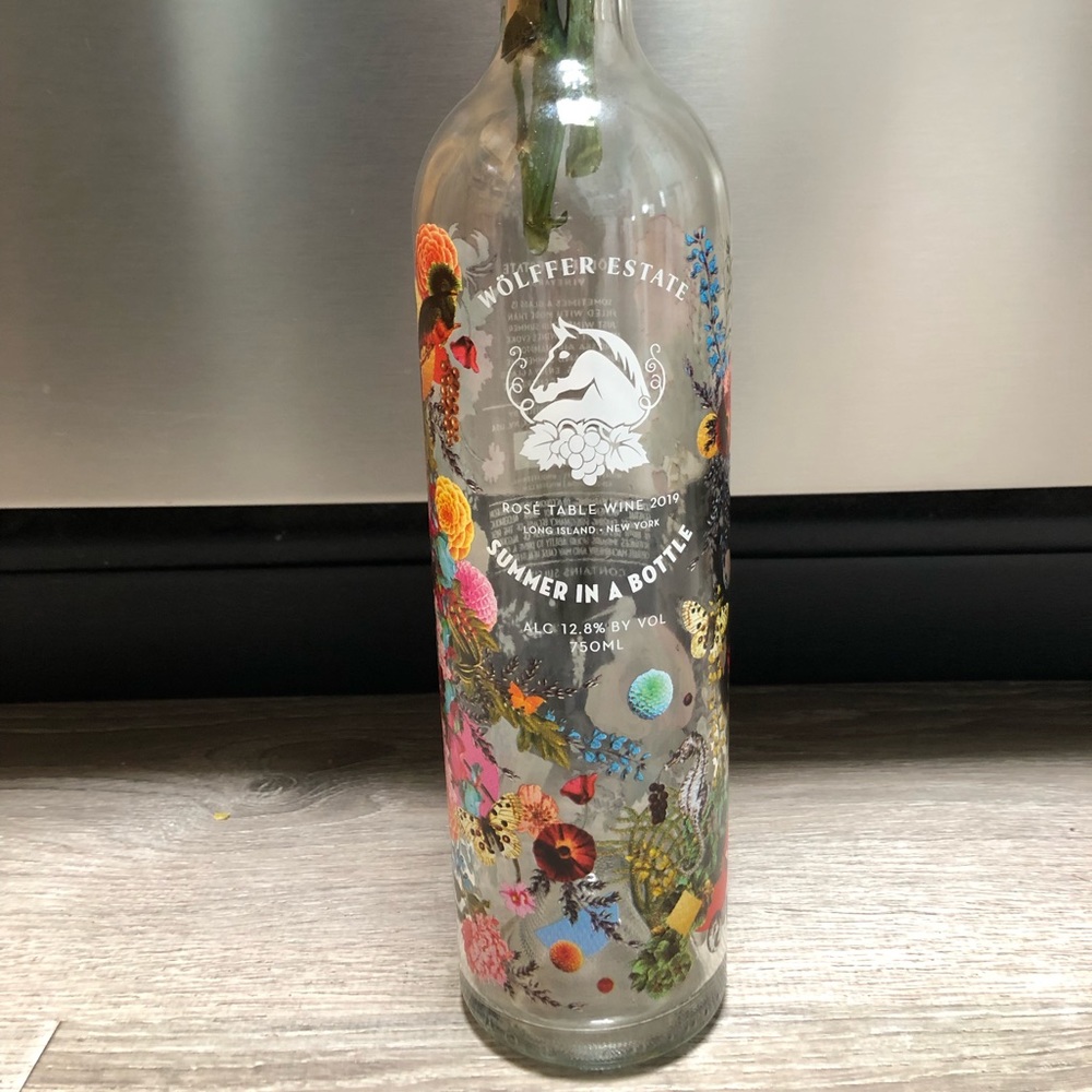 Wolffer Estate Empty Wine Bottle